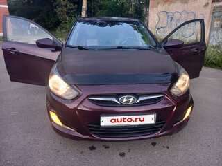 2012 Hyundai Solaris I, фиолетовый, 670000 рублей, вид 3