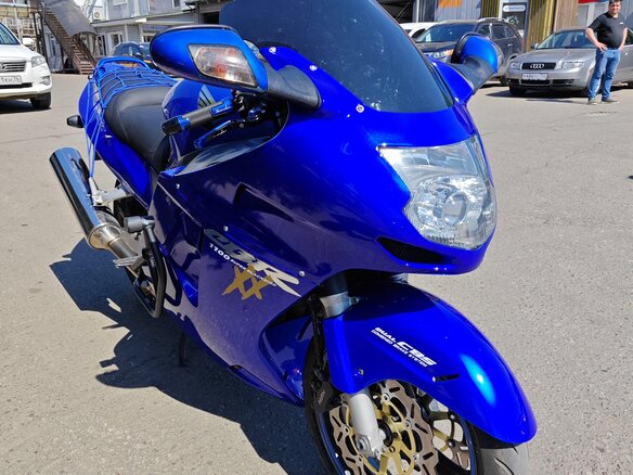 2002 Honda CBR 1100 XX, синий, 370000 рублей - вид 15