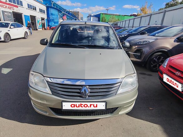 2011 Renault Logan I Рестайлинг, бежевый - вид 4