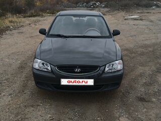 2011 Hyundai Accent ТагАЗ II, чёрный, 450000 рублей, вид 1