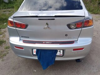 2012 Mitsubishi Lancer X Рестайлинг, серебристый, 730000 рублей, вид 4