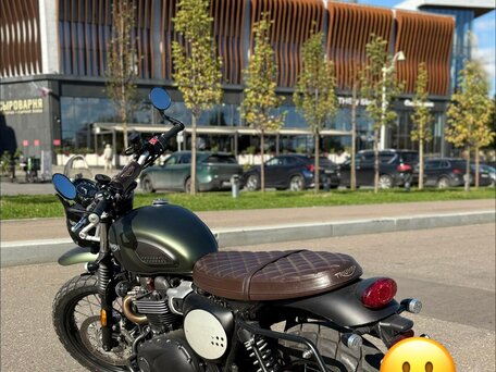 2025 Triumph Scrambler, зелёный, 1280000 рублей, вид 4