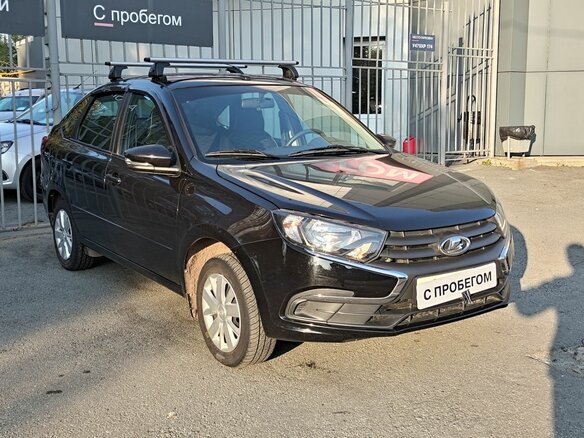 2023 Lada (ВАЗ) Granta I Рестайлинг, чёрный, 749000 рублей - вид 3