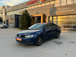 2014 Volkswagen Jetta VI Рестайлинг, синий, 890000 рублей, вид 1