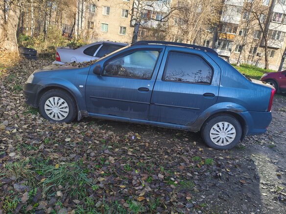 2010 Renault Logan I Рестайлинг, синий, 180000 рублей