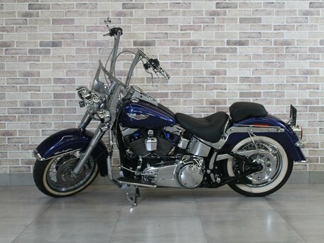 2007 Harley-Davidson Softail Deluxe, синий, 850000 рублей, вид 5