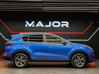 2021 Kia Sportage IV Рестайлинг, синий, 2650000 рублей, вид 4