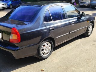 2007 Hyundai Accent ТагАЗ II, чёрный, 470000 рублей, вид 5