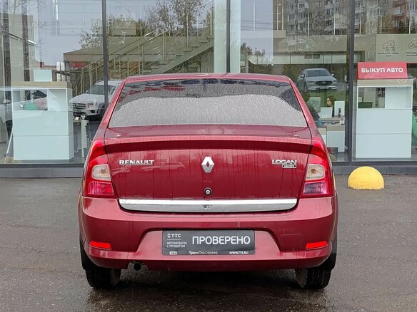 2011 Renault Logan I Рестайлинг, красный, 349000 рублей - вид 5