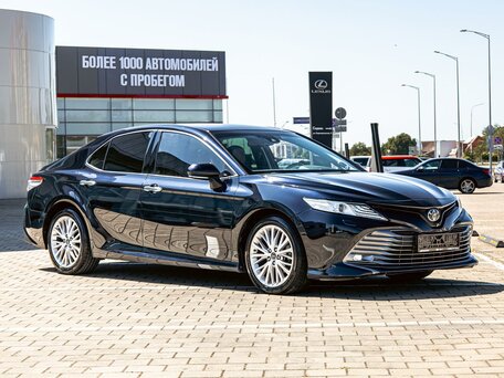 2019 Toyota Camry VIII (XV70), синий, 2345000 рублей, вид 3