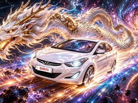 2014 Hyundai Elantra V (MD) Рестайлинг, белый, 1240900 рублей, вид 1