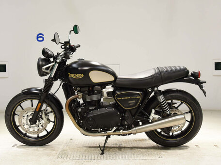 2021 Triumph Street Twin, чёрный, 820000 рублей, вид 1
