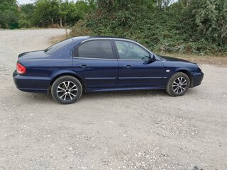 2007 Hyundai Sonata ТагАЗ IV (EF) Рестайлинг, синий, 300000 рублей, вид 3