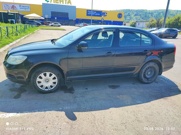 2011 Skoda Octavia II (A5) Рестайлинг, чёрный - вид 2
