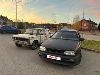 1995 Volkswagen Golf III, пурпурный, 85000 рублей, вид 3