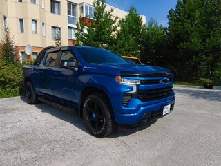 2022 Chevrolet Silverado Double Cab IV (T1XX) Рестайлинг, синий, 6830000 рублей, вид 4