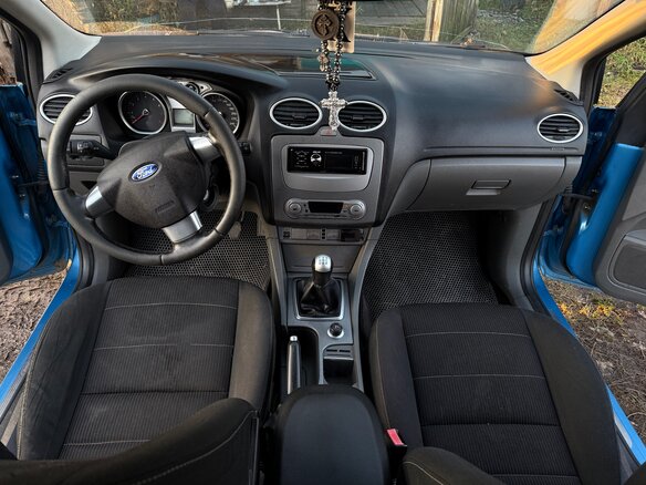 2008 Ford Focus II Рестайлинг, голубой, 490000 рублей - вид 10