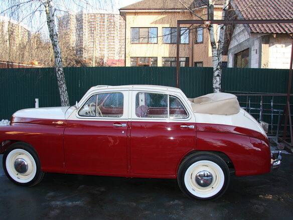 1952 ГАЗ М-20 «Победа», пурпурный - вид 6