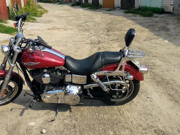 2006 Harley-Davidson Dyna Low Rider, красный - вид 4