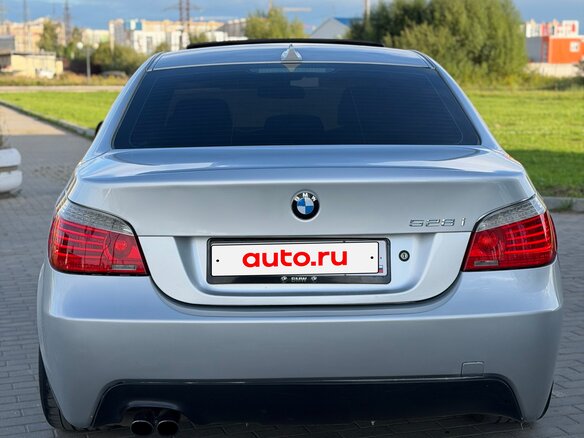 2008 BMW 5 серии 528i V (E60/E61) Рестайлинг, серый - вид 7