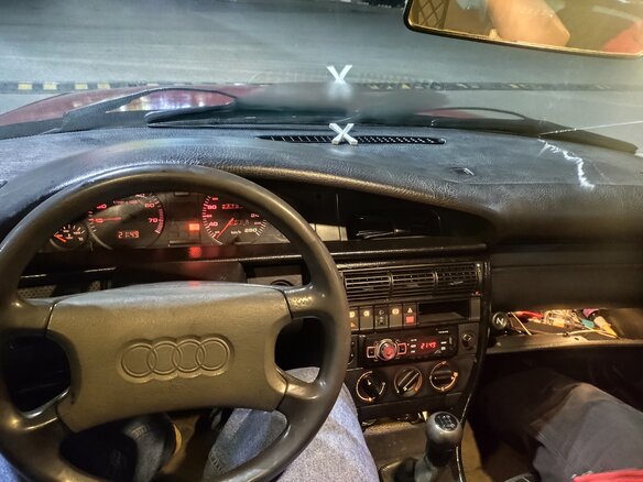 1992 Audi 100 IV (C4), пурпурный, 230000 рублей - вид 8