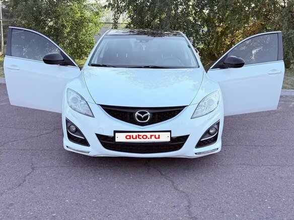 2011 Mazda 6 II (GH) Рестайлинг, белый, 1100000 рублей - вид 1