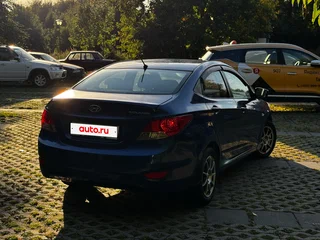 2011 Hyundai Solaris I, синий, 530000 рублей, вид 4