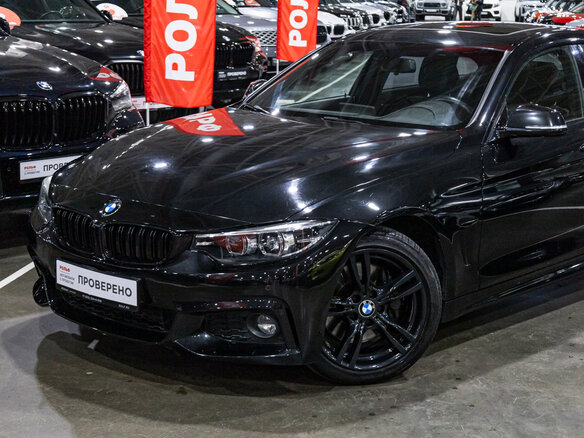 2017 BMW 4 серии Gran Coupe 440i F32/F33/F36 Рестайлинг, чёрный, 3123450 рублей - вид 1