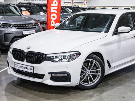 2017 BMW 5 серии 520d xDrive VII (G30/G31/G38), белый, 3049700 рублей, вид 2