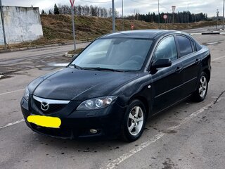 2007 Mazda 3 I (BK) Рестайлинг, чёрный, 320000 рублей, вид 1