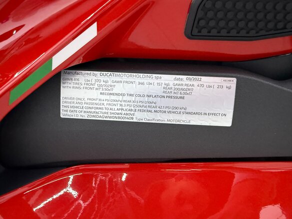 2022 Ducati Panigale V4, красный, 2500000 рублей - вид 19