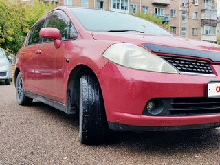 2005 Nissan Tiida I, красный, 380000 рублей, вид 4