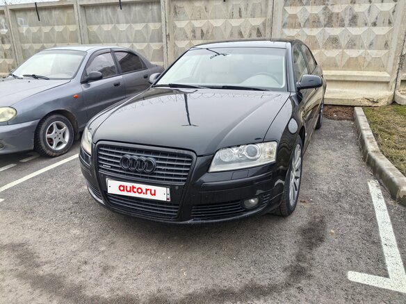 2006 Audi A8 II (D3) Рестайлинг, чёрный, 1100000 рублей
