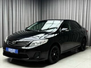 2010 Toyota Corolla X (E140, E150) Рестайлинг, чёрный, 1099000 рублей, вид 3