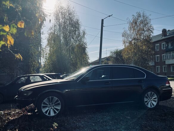2008 BMW 7 серии 740i IV (E65/E66) Рестайлинг, чёрный, 850000 рублей - вид 5