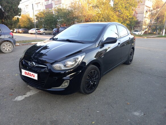 2012 Hyundai Solaris I, чёрный, 590000 рублей