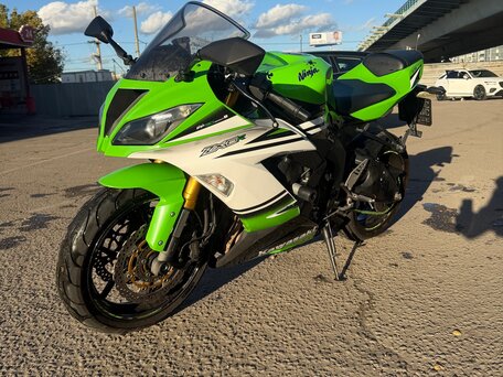 2014 Kawasaki ZX-6 Ninja, зелёный, 700000 рублей, вид 2
