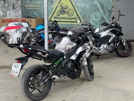 2015 Kawasaki ER-6F (Ninja 650R), серебристый, 515000 рублей, вид 3