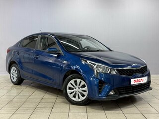 2021 Kia Rio IV Рестайлинг, синий, 1610000 рублей, вид 3