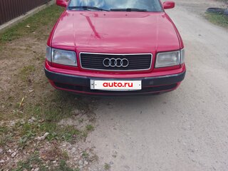 1991 Audi 100 IV (C4), красный, 330000 рублей, вид 2