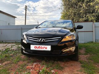 2016 Hyundai Solaris I Рестайлинг, чёрный, 1110000 рублей, вид 4