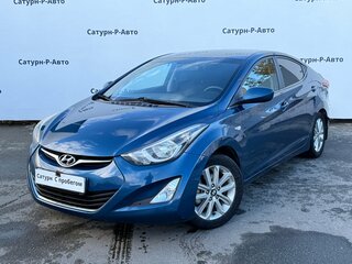 2014 Hyundai Elantra V (MD) Рестайлинг, синий, 950000 рублей, вид 1