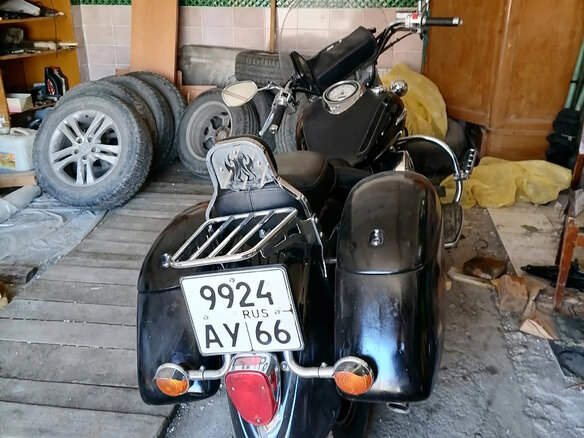 2006 Yamaha XVS1100, чёрный, 600000 рублей - вид 1