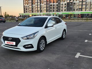 2017 Hyundai Solaris II, белый, 1290000 рублей, вид 1
