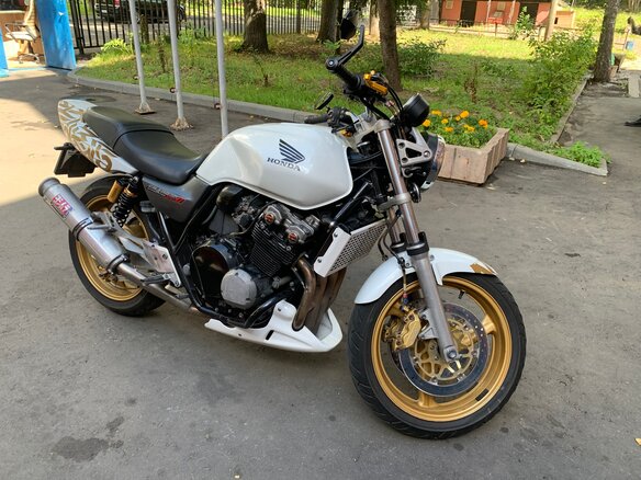 2003 Honda CB 400 Super Four, белый, 349000 рублей