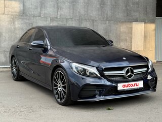 2017 Mercedes-Benz C-Класс 200 IV (W205), синий, 2350000 рублей, вид 2