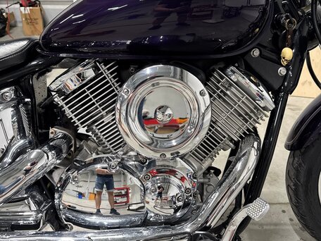 1999 Yamaha XVS1100, фиолетовый, 650000 рублей, вид 3