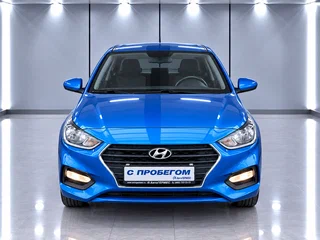 2019 Hyundai Solaris II, синий, 1415000 рублей, вид 2