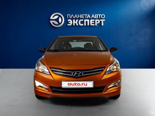 2014 Hyundai Solaris I Рестайлинг, оранжевый, 900000 рублей, вид 2