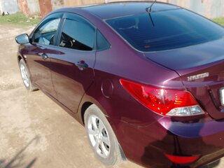 2011 Hyundai Solaris I, фиолетовый, 560000 рублей, вид 4